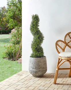 Pianta artificiale BUXUS SPIRAL TREE 98 cm Verde