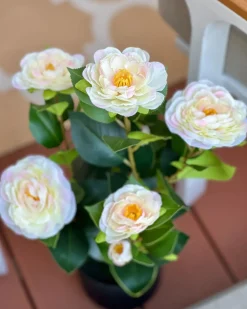 Pianta artificiale CAMELLIA 60 cm Verde