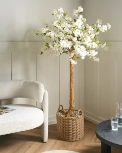 Pianta artificiale CHERRY TREE 180 cm Bianco