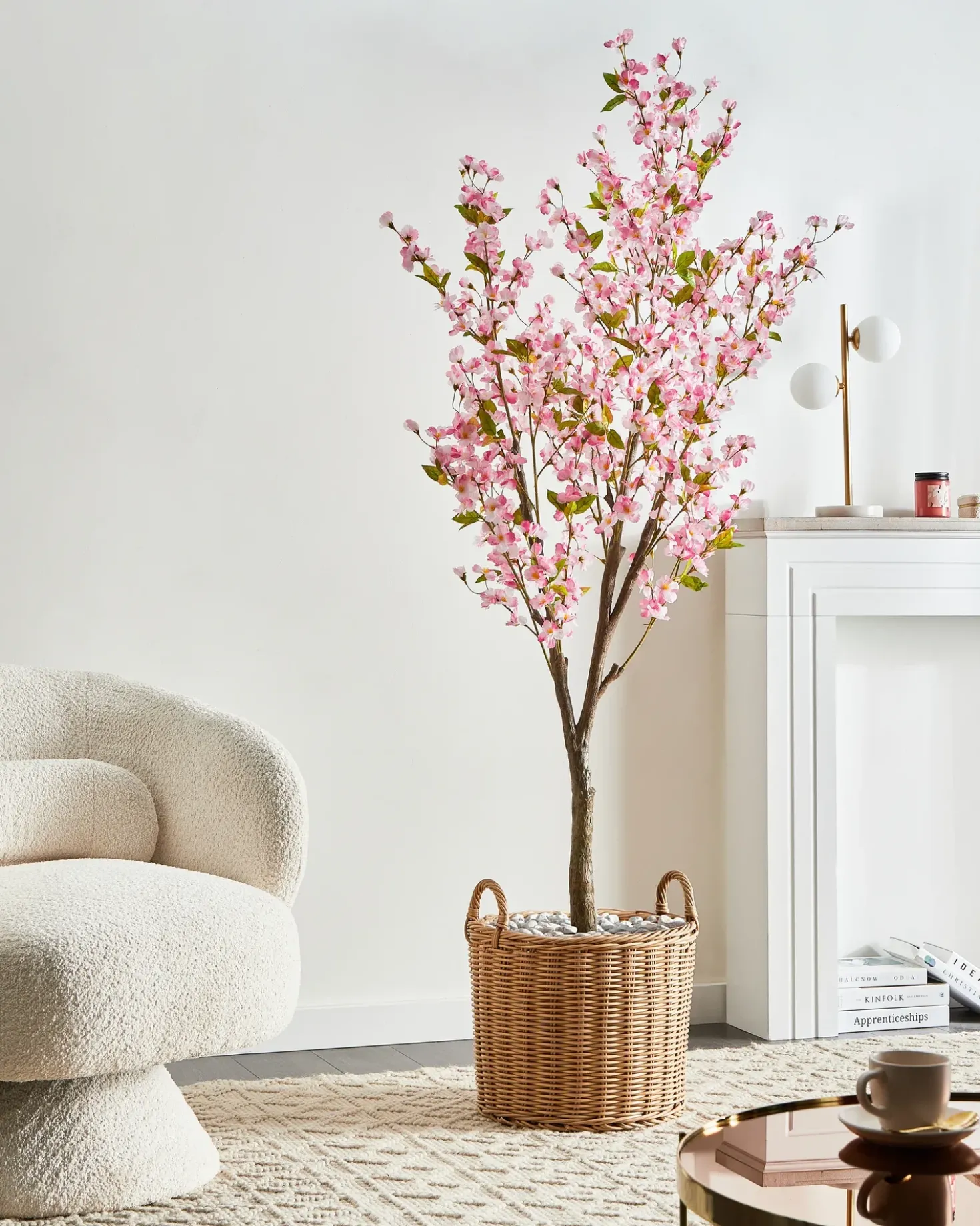 Pianta artificiale CHERRY TREE 180 cm Rosa