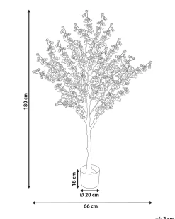 Pianta artificiale CHERRY TREE 180 cm Rosa