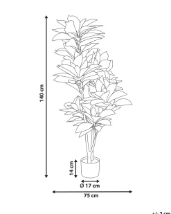 Pianta artificiale CODIAEUM 140 cm Verde