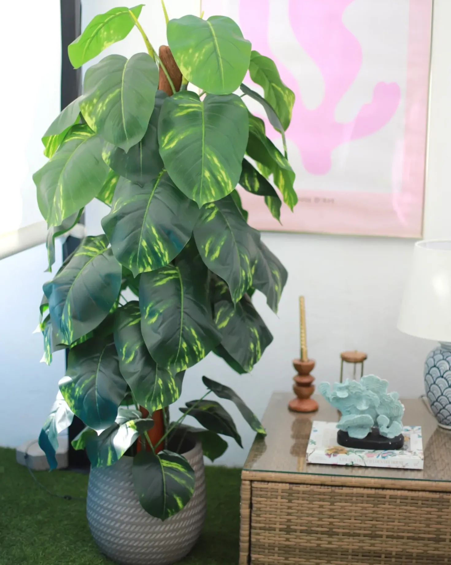 Pianta artificiale DIEFFENBACHIA 152 cm Verde