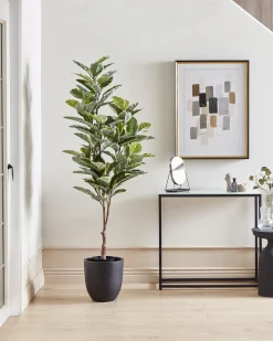 Pianta artificiale FICUS ELASTICA 160 cm Verde