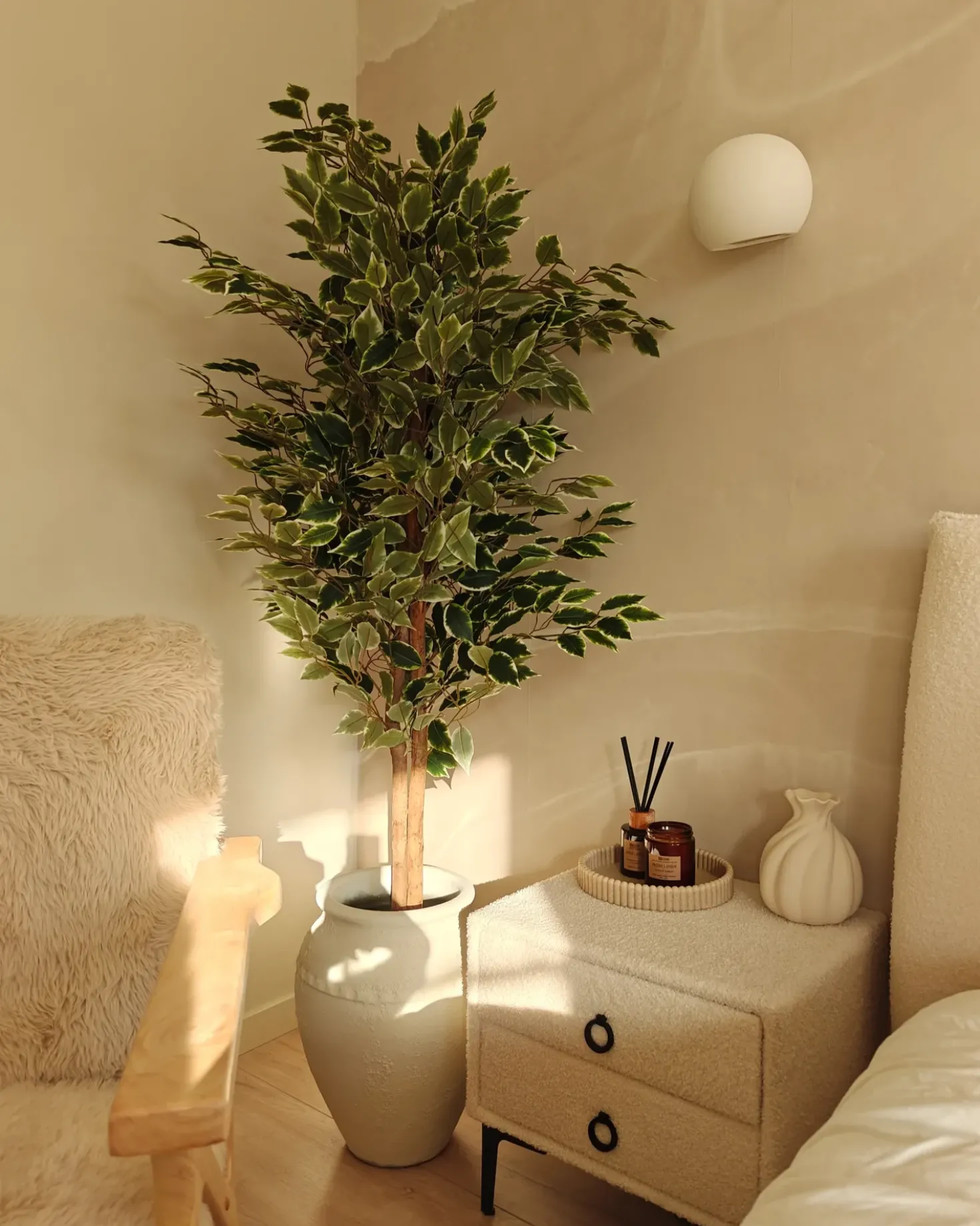 Pianta artificiale FICUS 167 cm Verde