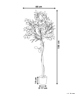 Pianta artificiale LEMON TREE 156 cm Verde