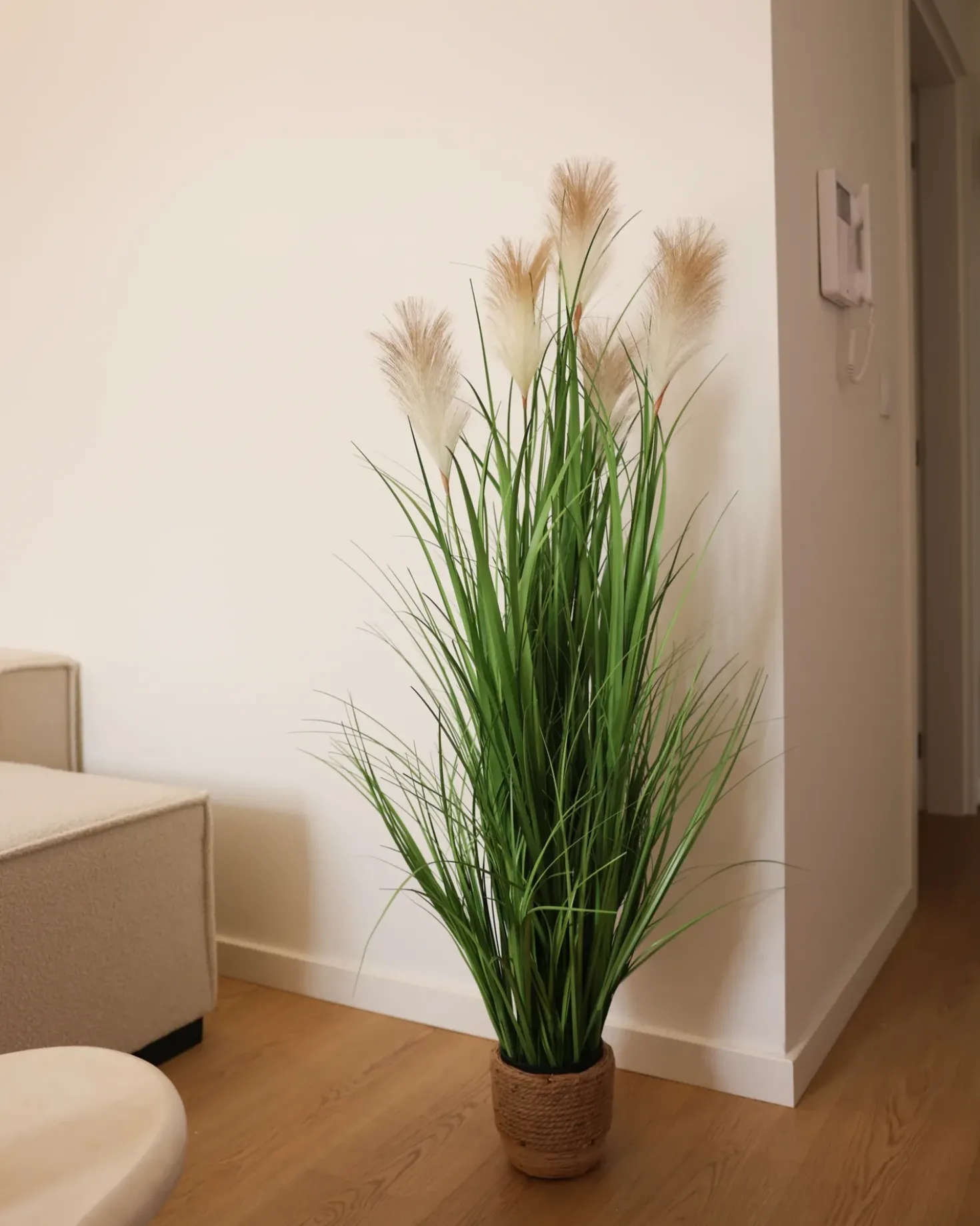 Pianta artificiale PAMPAS GRASS 130 cm Verde