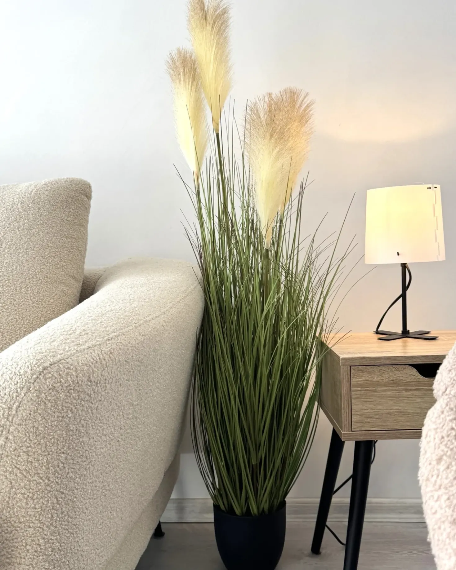 Pianta artificiale PAMPAS GRASS 120 cm Verde