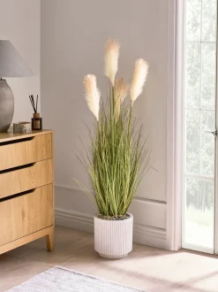 Pianta artificiale PAMPAS GRASS 120 cm Verde