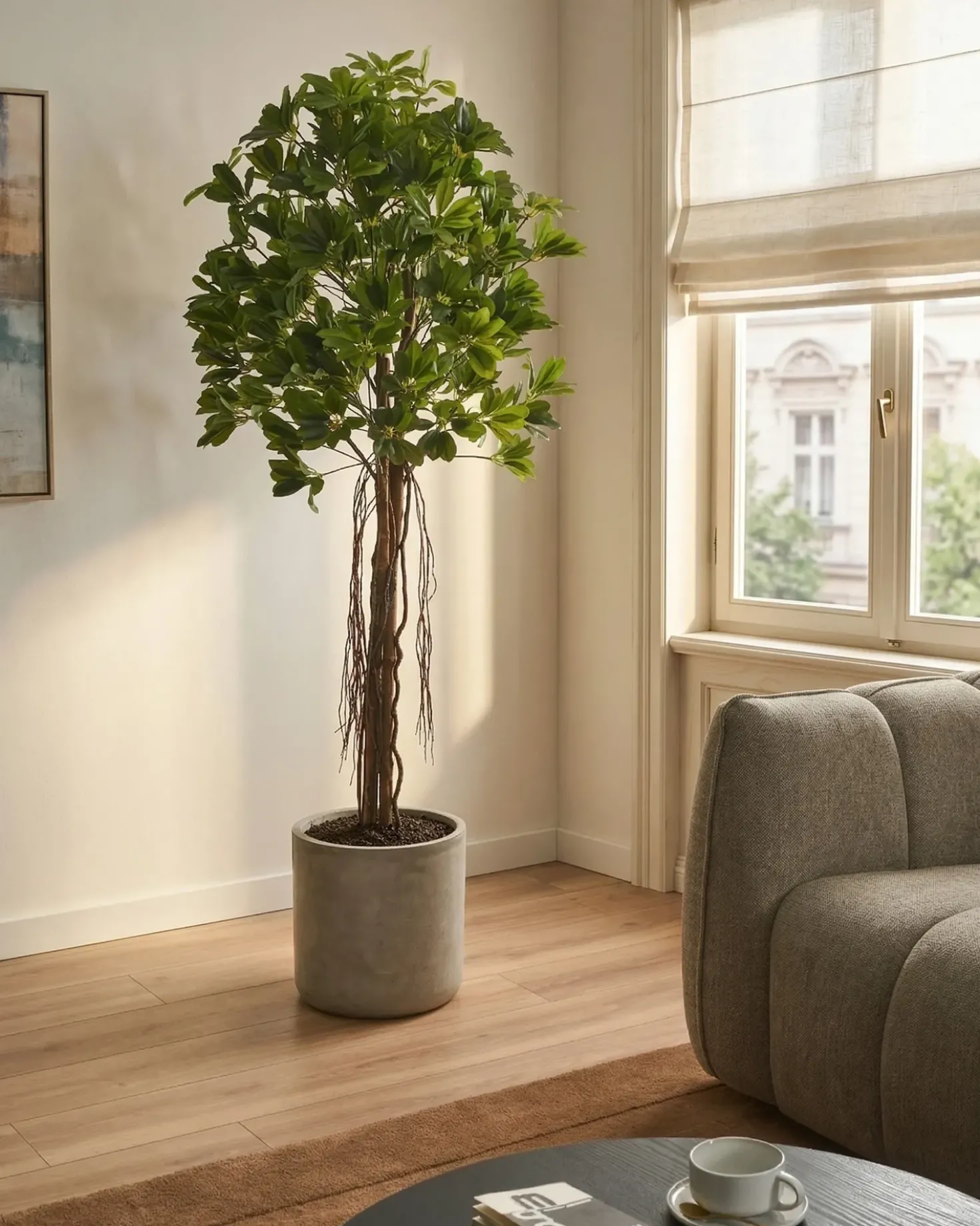 Pianta artificiale UMBRELLA TREE 175 cm Verde