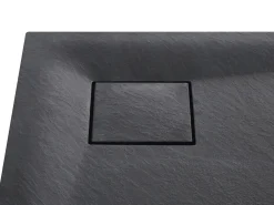 Piatto doccia PARON 80 x 80 x 3 cm Nero
