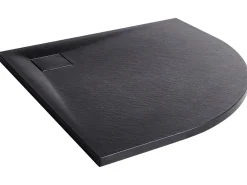 Piatto doccia PARON 80 x 80 x 3 cm Nero