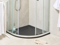 Piatto doccia PARON 80 x 80 x 3 cm Nero