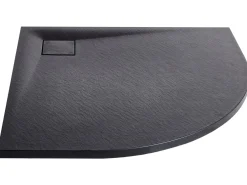 Piatto doccia PARON 80 x 80 x 3 cm Nero