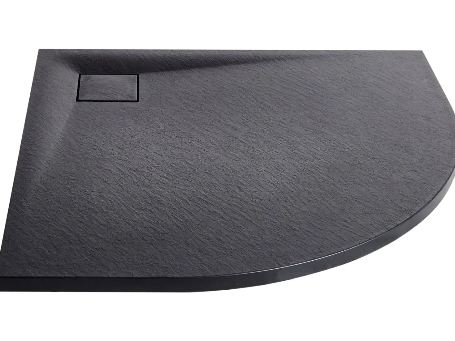 Piatto doccia PARON 80 x 80 x 3 cm Nero