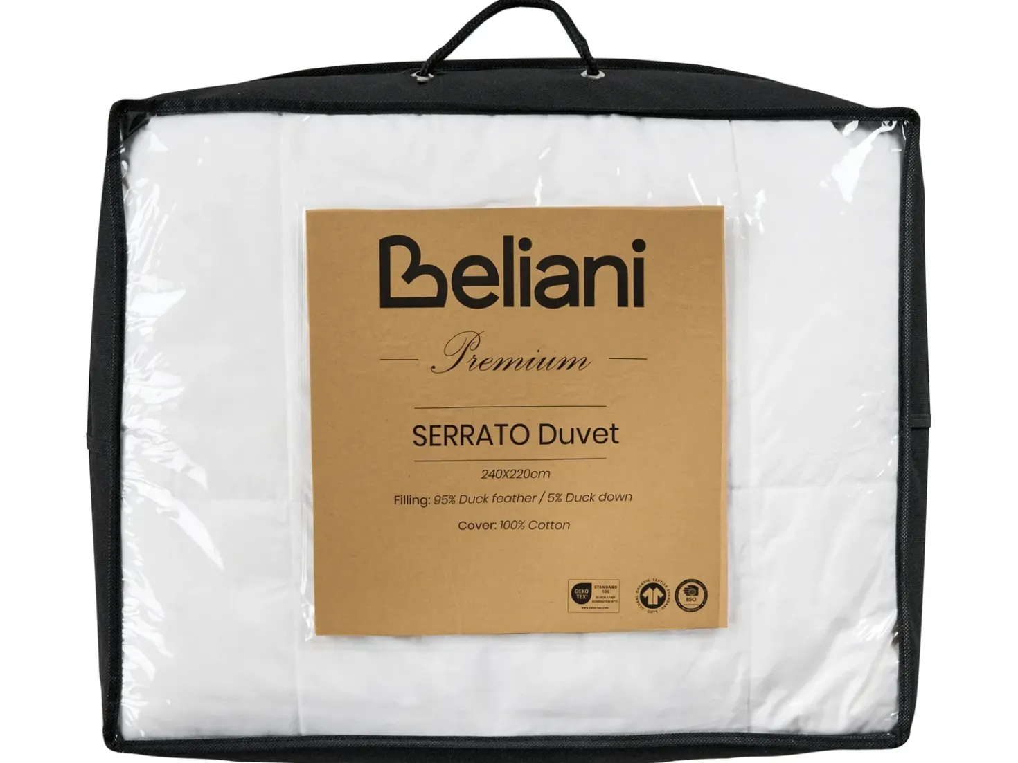 Piumino a doppio strato Piuma e piumino d'anatra Per tutto l'anno SERRATO 220 x 240 cm