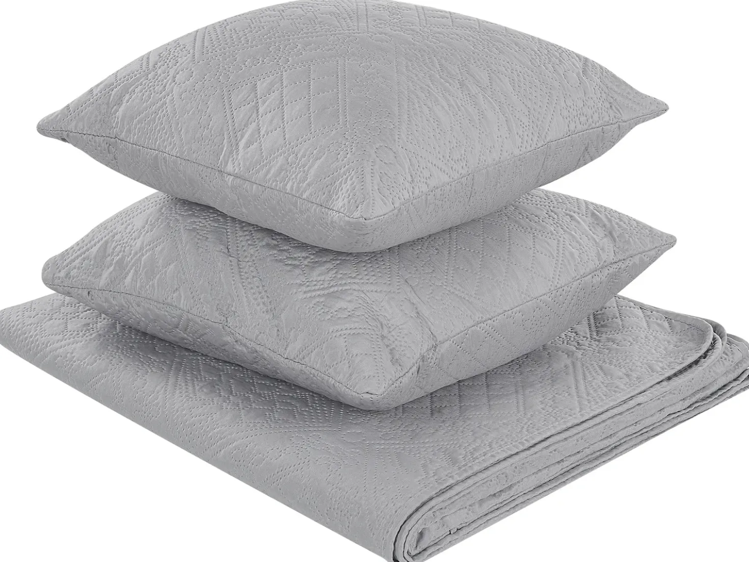 Piumone con cuscini ALAMUT 140 x 210 cm Grigio