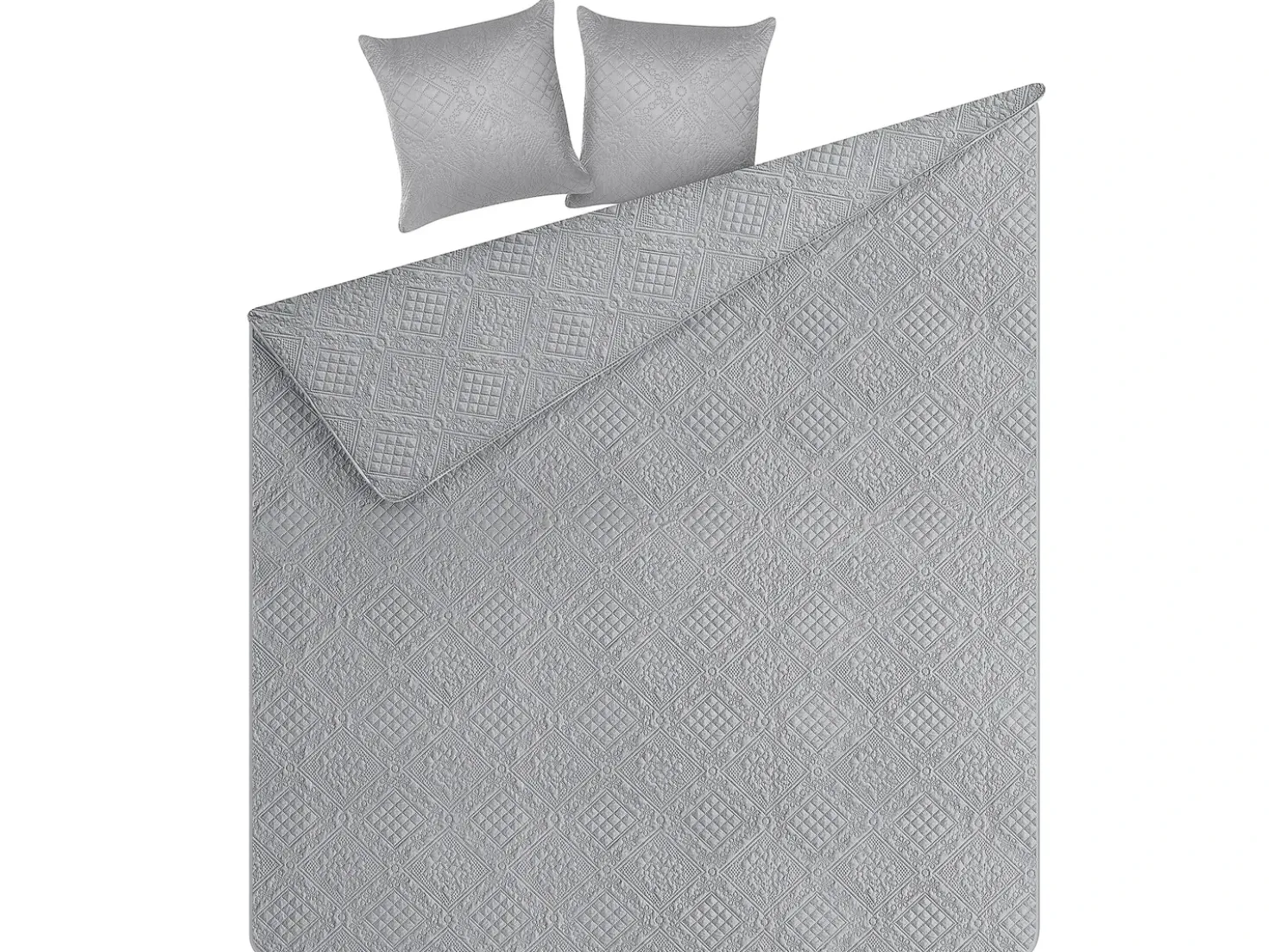 Piumone con cuscini ALAMUT 140 x 210 cm Grigio