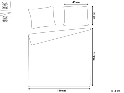 Piumone con cuscini RAYEN 140 x 210 cm Marrone