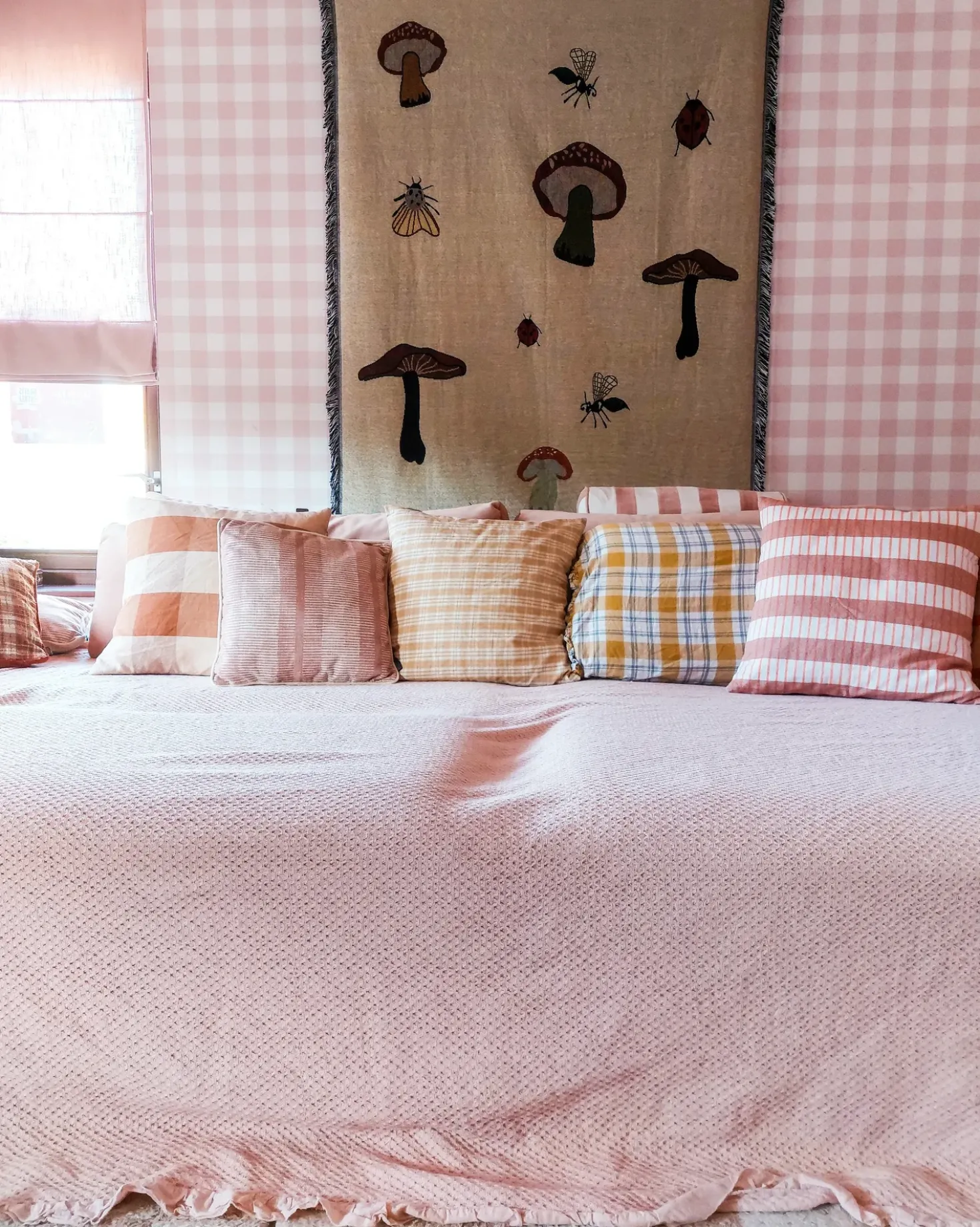 Piumone HATTON Cotone 220 x 240 cm Rosa pastello