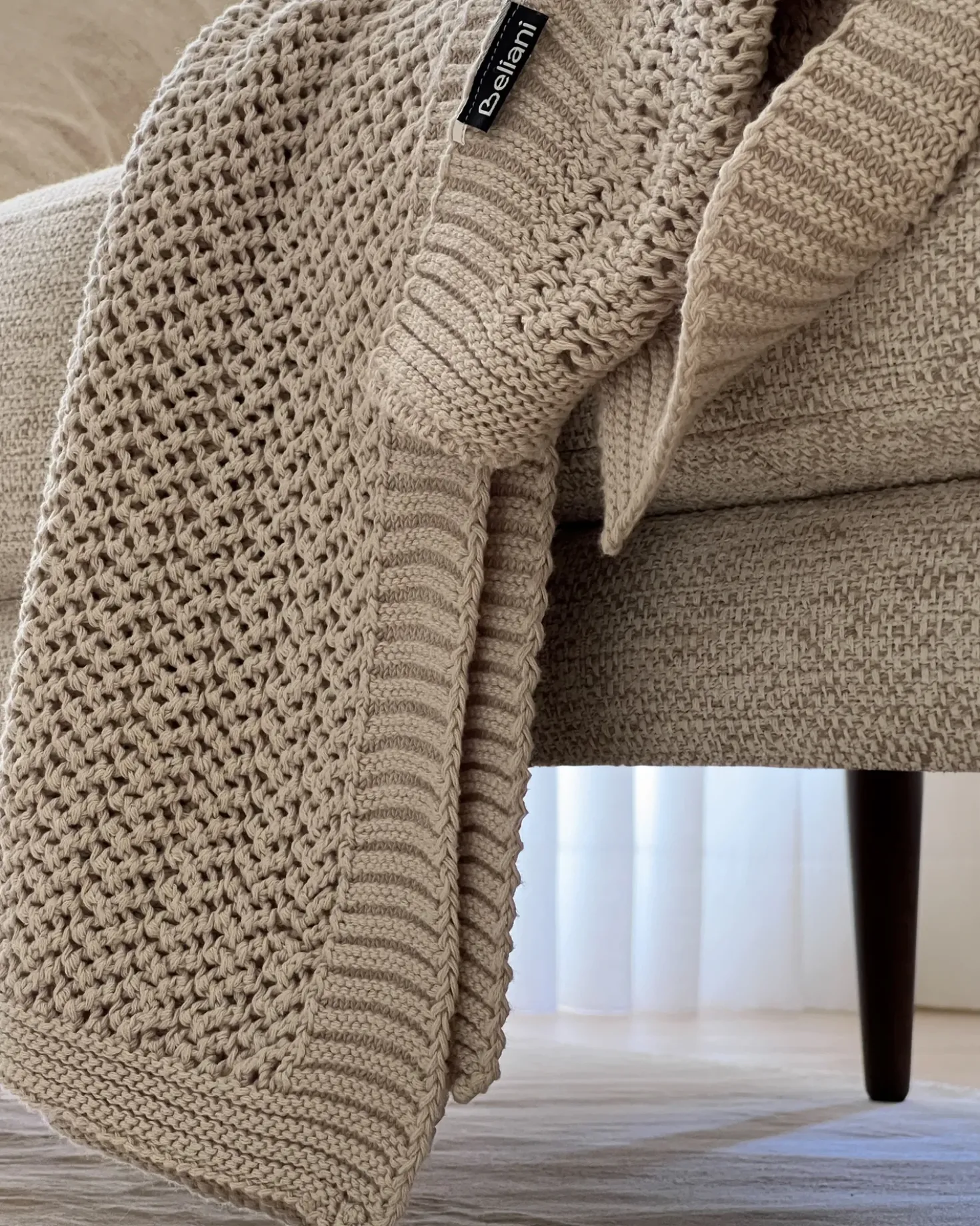 Piumone ILEN Cotone 150 x 200 cm Beige chiaro