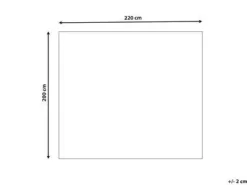 Piumone KUDELI Finta pelliccia 200 x 220 cm Marrone