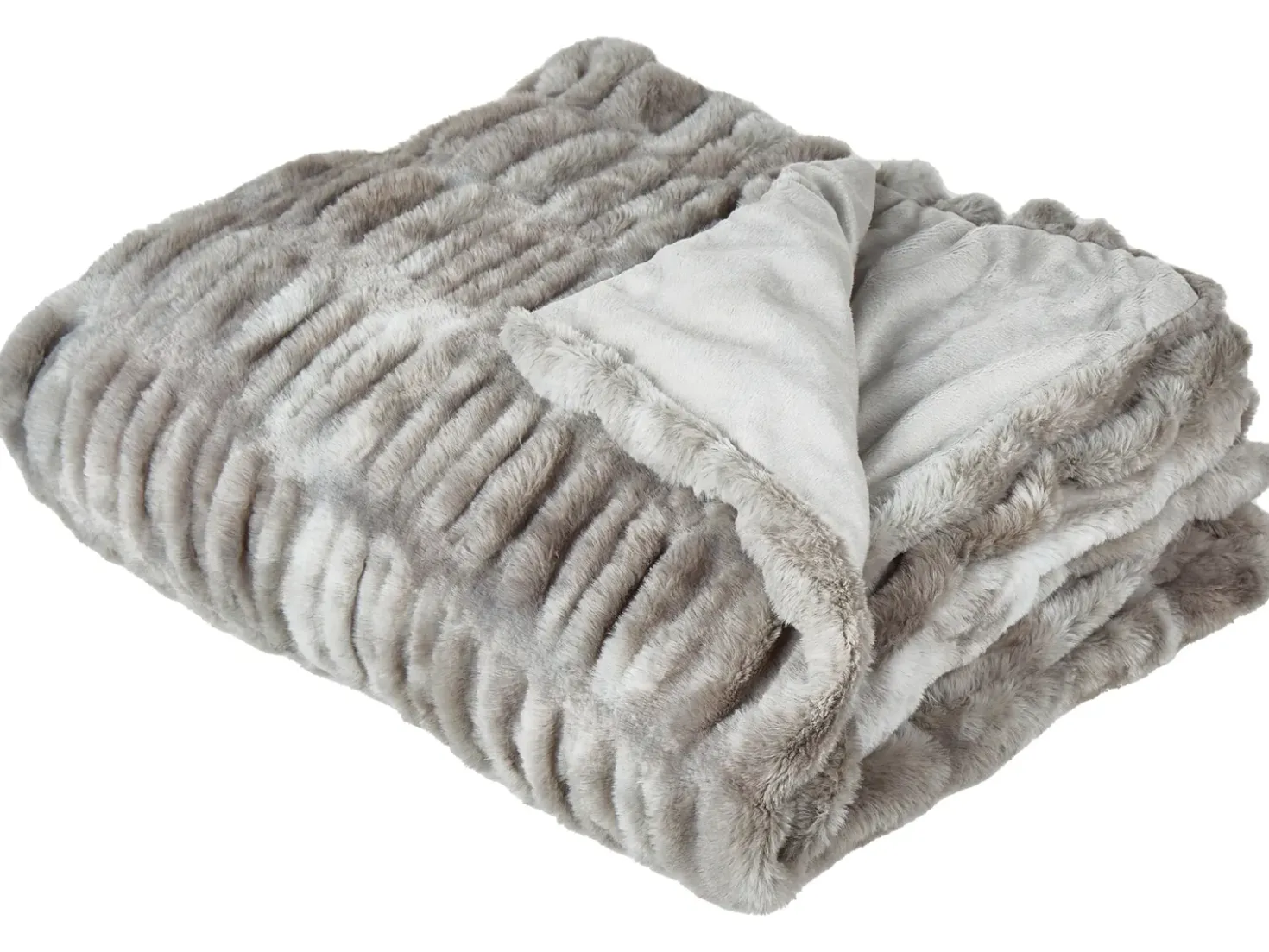 Piumone MACODES Finta pelliccia 150 x 200 cm Grigio