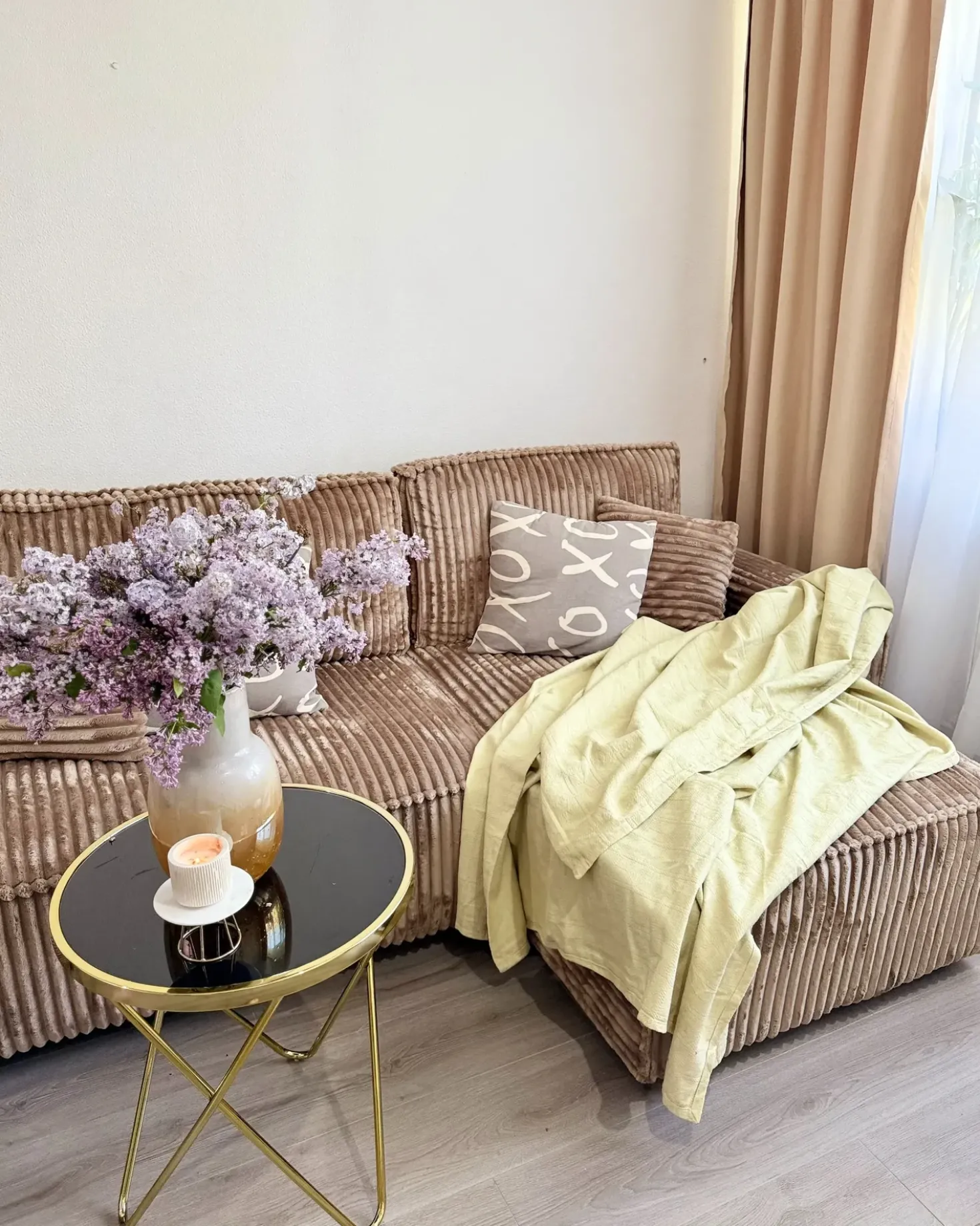 Piumone MARAKA Cotone 150 x 200 cm Beige chiaro