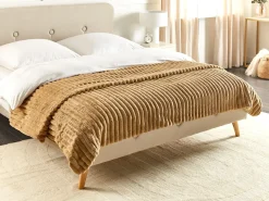 Piumone RAKYA Finta pelliccia 200 x 220 cm Marrone chiaro