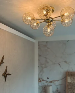 Plafoniera ANADYR Vetro Beige