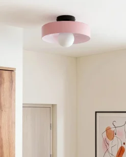 Plafoniera LUGUSE Vetro Rosa