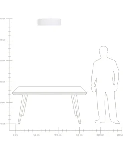 Plafoniera MAGNO Bianco