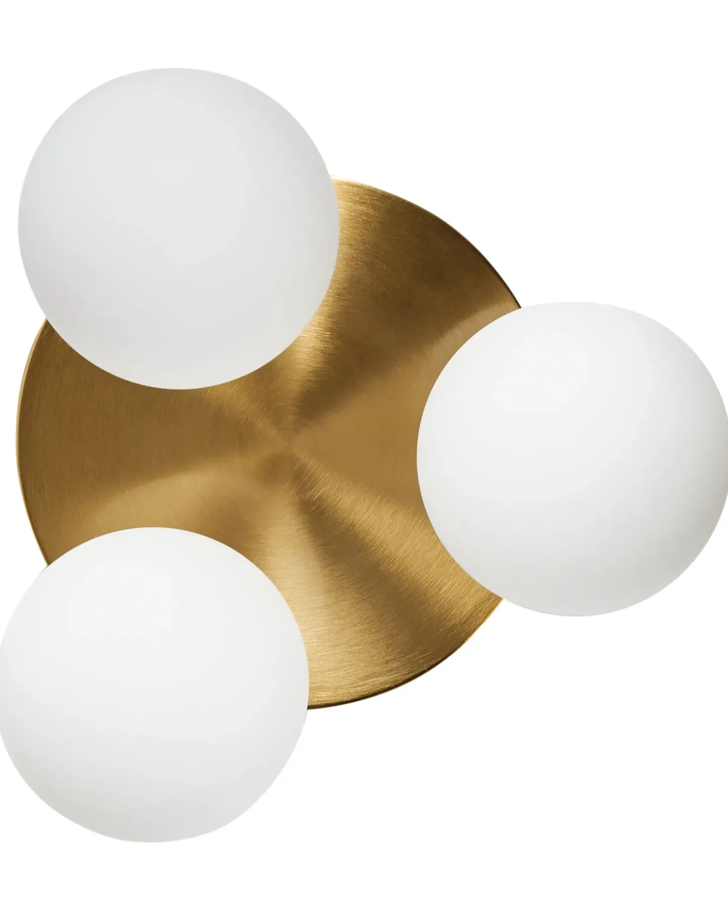 Plafoniera MAVILLA Vetro Ottone