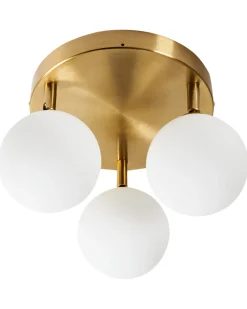 Plafoniera MAVILLA Vetro Ottone