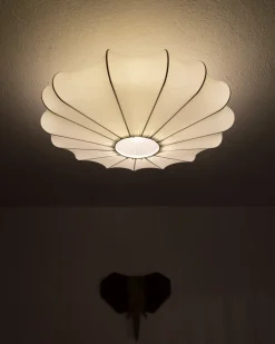 Plafoniera UMCHABEZI Tessuto Bianco