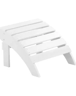 Poggiapiedi da giardino ADIRONDACK Bianco