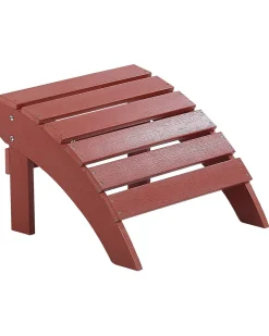 Poggiapiedi da giardino ADIRONDACK Rosso