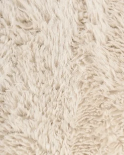 Poltrona a dondolo AKRA Finta pelliccia Beige chiaro