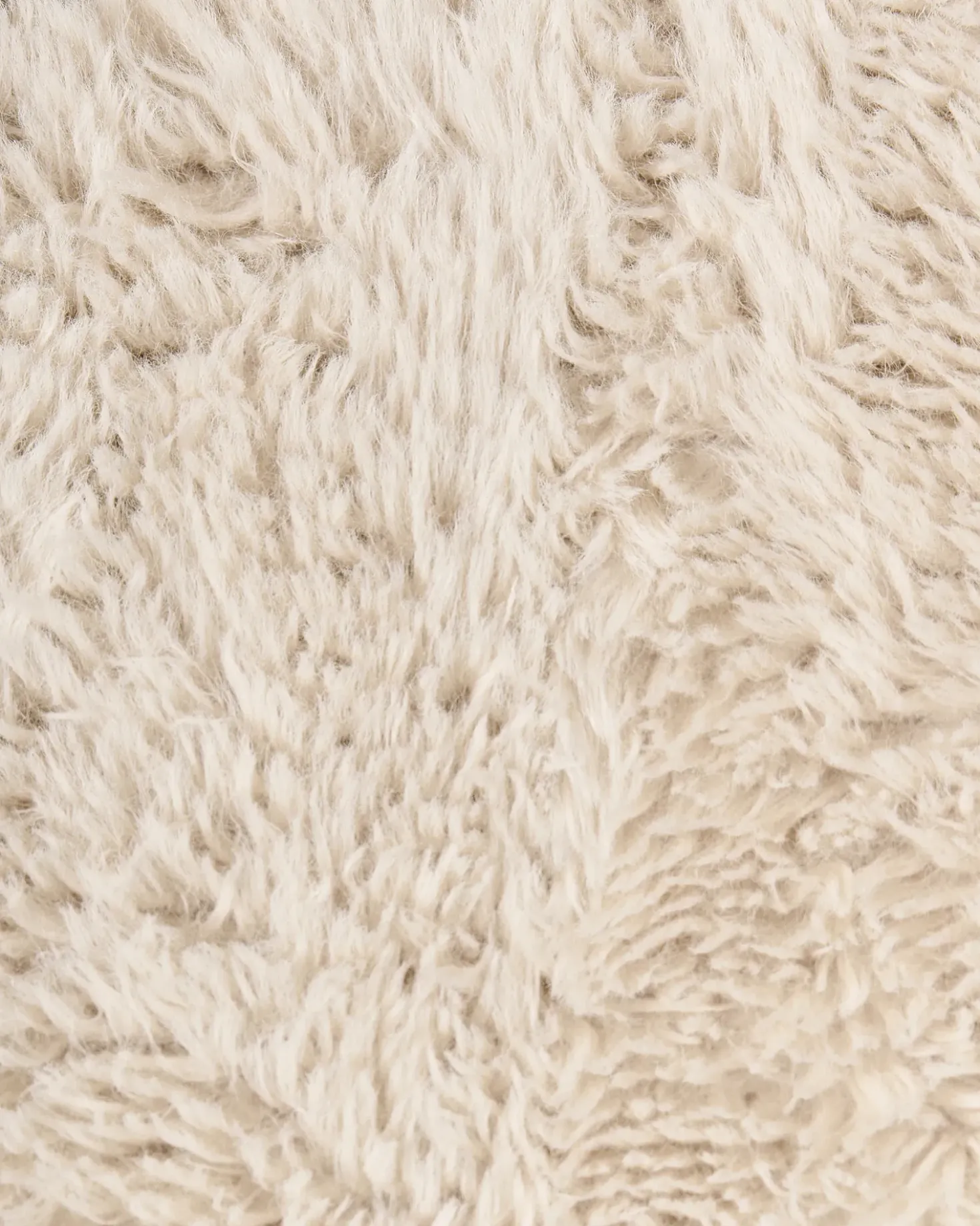 Poltrona a dondolo AKRA Finta pelliccia Beige chiaro