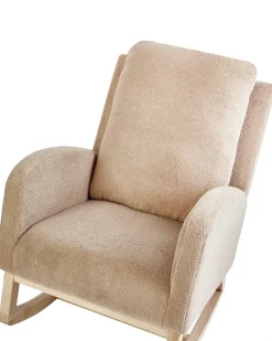 Poltrona a dondolo ALSTA Bouclé Beige