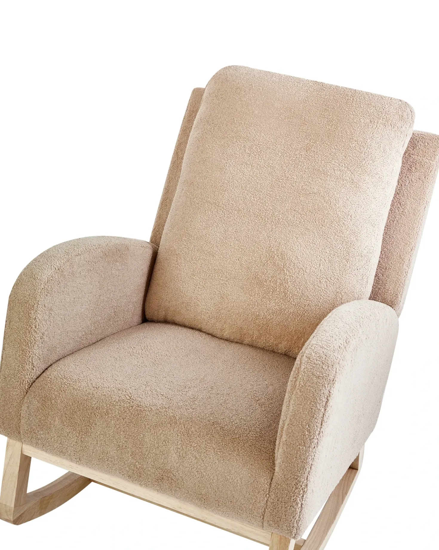 Poltrona a dondolo ALSTA Bouclé Beige
