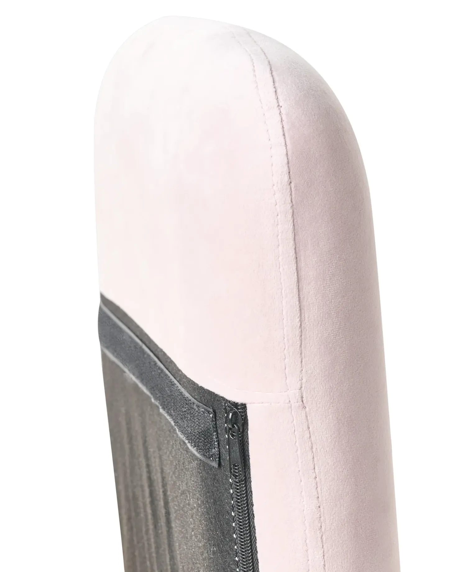 Poltrona a dondolo ELLAN Velluto Rosa