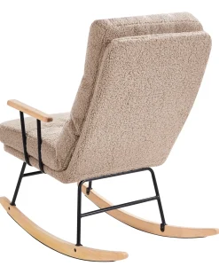 Poltrona a dondolo ESKELIN Bouclé Beige