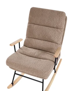 Poltrona a dondolo ESKELIN Bouclé Beige
