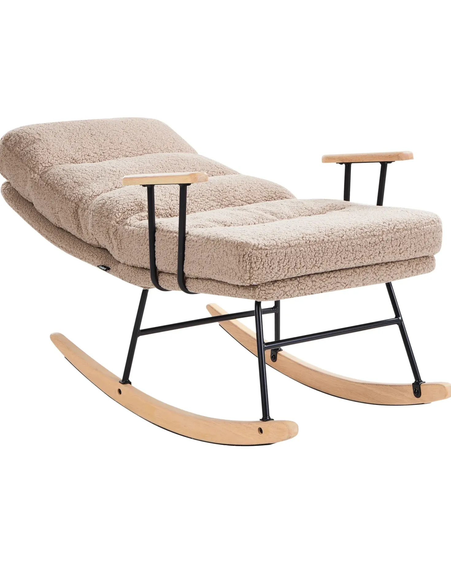 Poltrona a dondolo ESKELIN Bouclé Beige