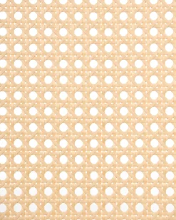 Poltrona a dondolo LEIDY Legno Marrone chiaro/Beige chiaro