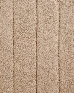 Poltrona a dondolo LEKNES Bouclé Beige