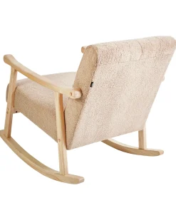 Poltrona a dondolo LEKNES Bouclé Beige