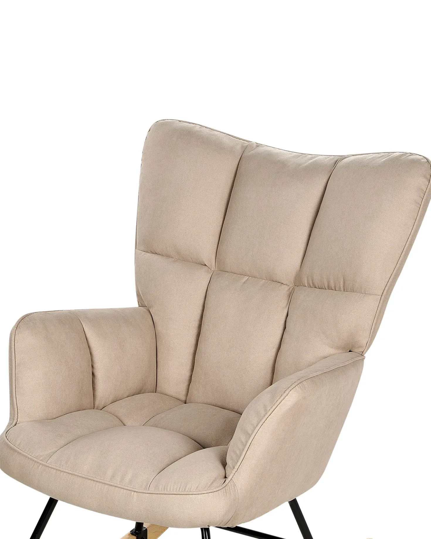 Poltrona a dondolo OULU Tessuto Beige