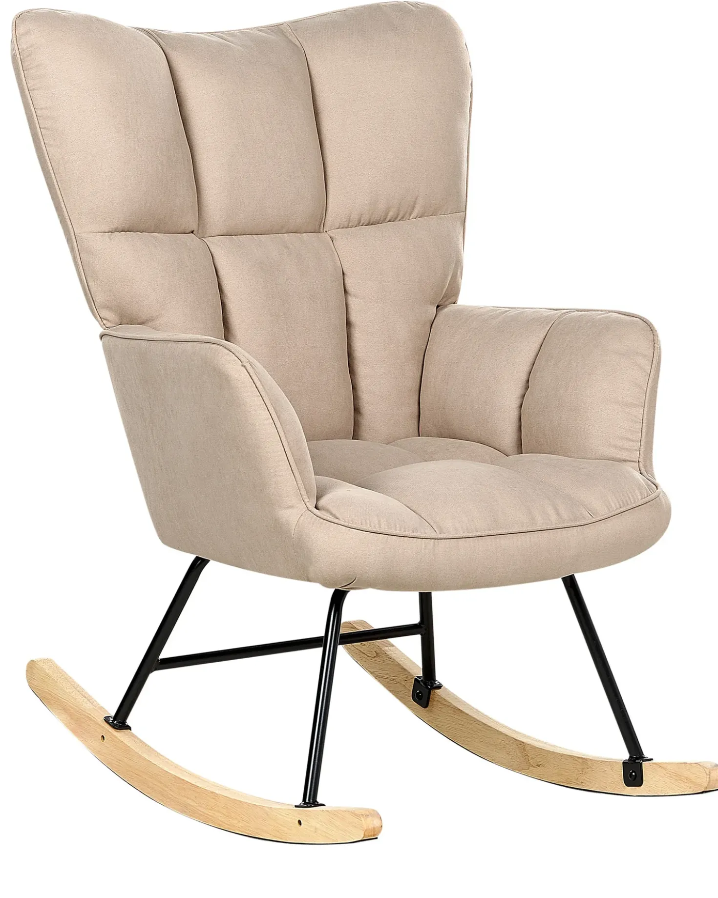 Poltrona a dondolo OULU Tessuto Beige